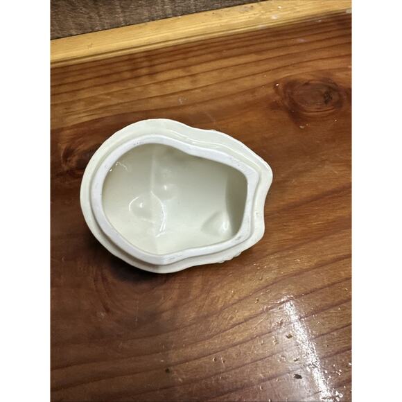 Fitz and Floyd Bunny Floral Botanical Trinket Box Candy Dish - Picture 5 of 7